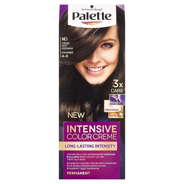 Palette IC N3 středně hnědá | Barvy na vlasy Palette IC N3 středně hnědá | Barvy na vlasy